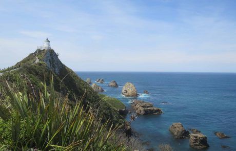 Faro y acantilados de Nugget Point